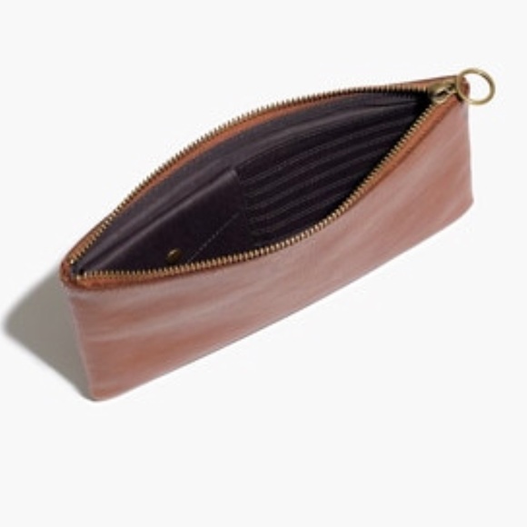 Madewell Colorblock Leather Pouch Clutch - Picture 3 of 4